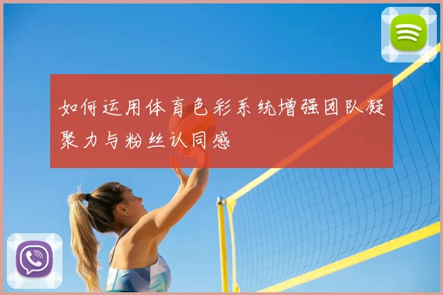 如何运用体育色彩系统增强团队凝聚力与粉丝认同感